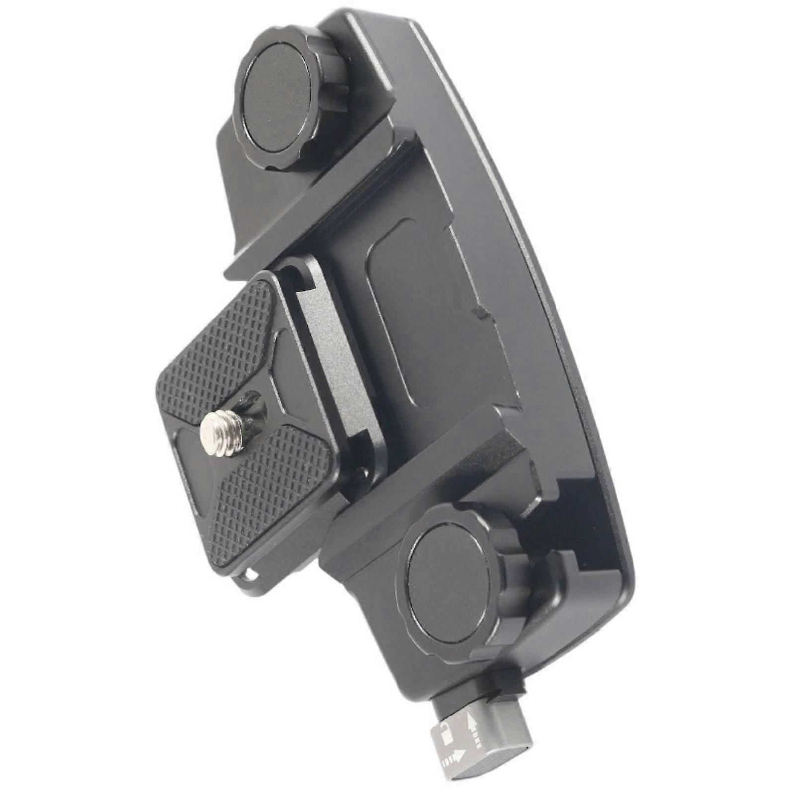 Aluminum Camera Backpack Strap Clip Plate Quick Release Adapter for DSLR Action Camera Mount Bearable 1/4 Thread Mount Multicolor