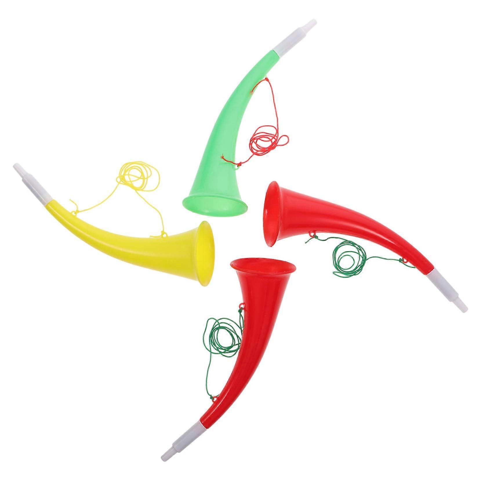 4piece detachable horn toy for trumpets, suitable for parties, football games. Ecofriendly, safe and lightweight.