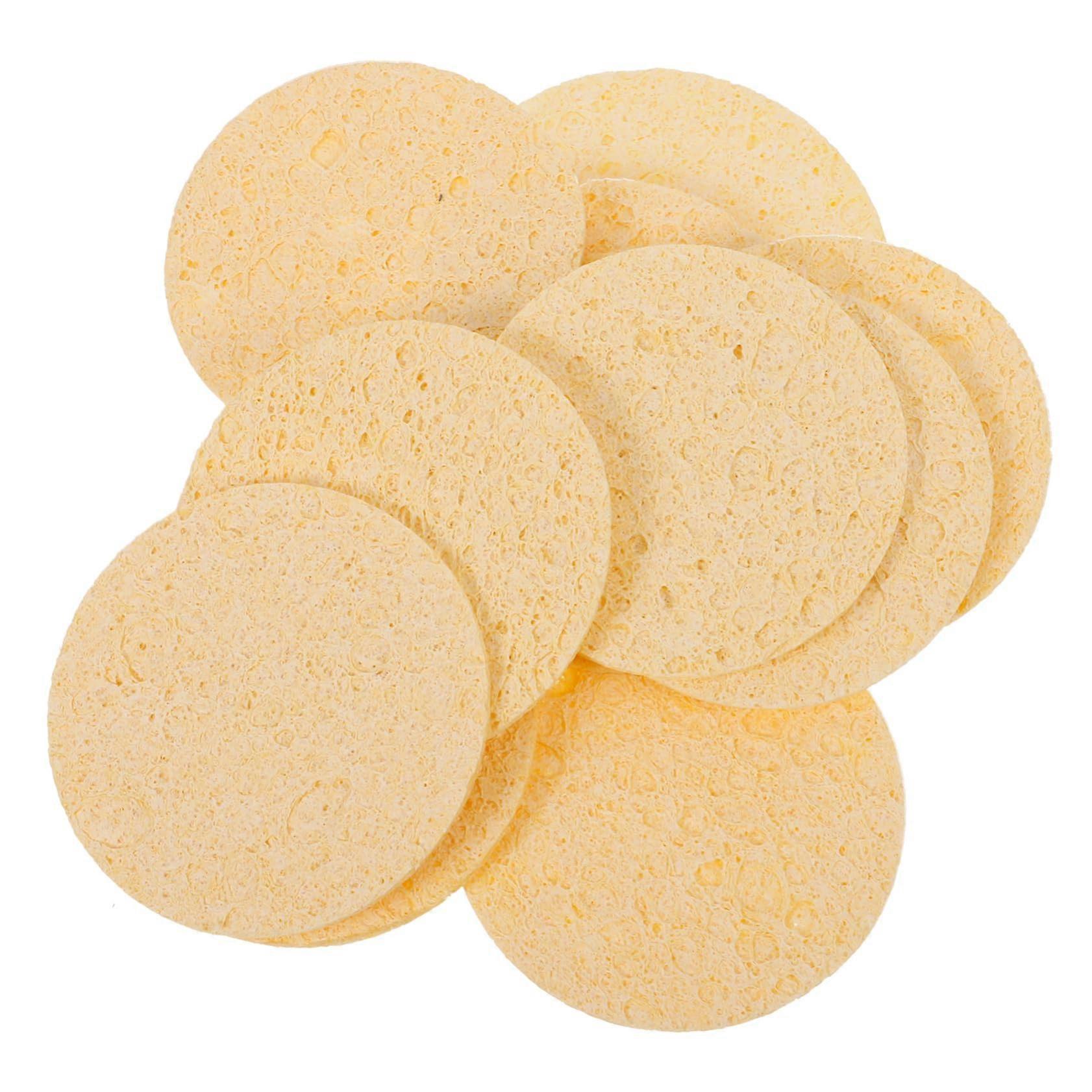 10 pieces wood pulp cotton soldering tip cleaning soldering cleaning sponge coil tip cleaner dusting