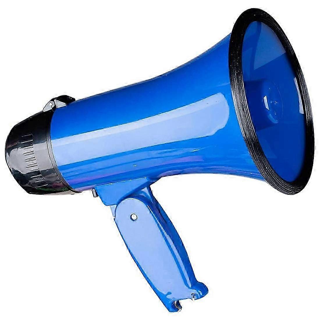 25 وات مكبر صوت مكبر صوت مدمج PA Bullhorn - مع مدمج ، أزرق