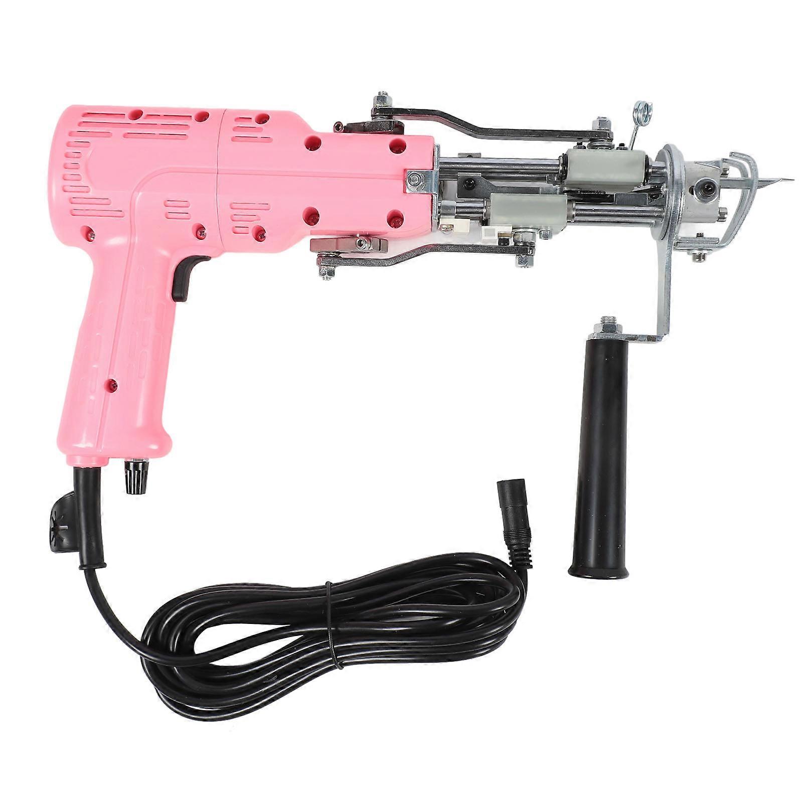 Electric Rug Gun Machine Starter Kit 200W Flexibility High Speed Tufting Machine with Auxiliary Handle 100‑240V US Plug