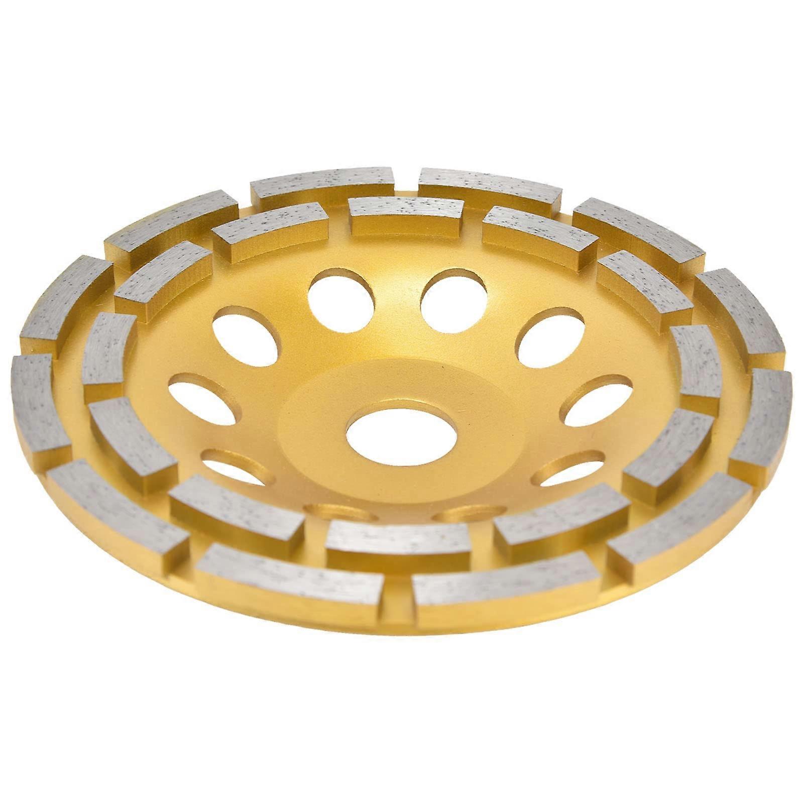 Diamond Cup Grinding Wheel 150 mm, Double Row Design, Air Holes for Efficient Cool Cutting, Long Life for Stone Surfaces