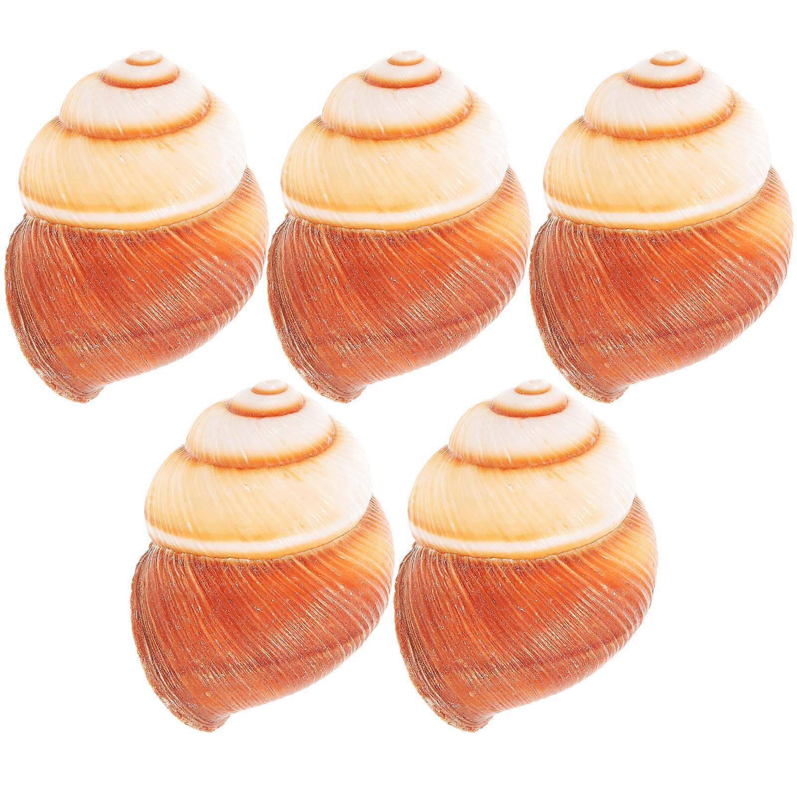 5Pcs Natural Escargot Shells for Restaurants Heat Insulation Snail Shells