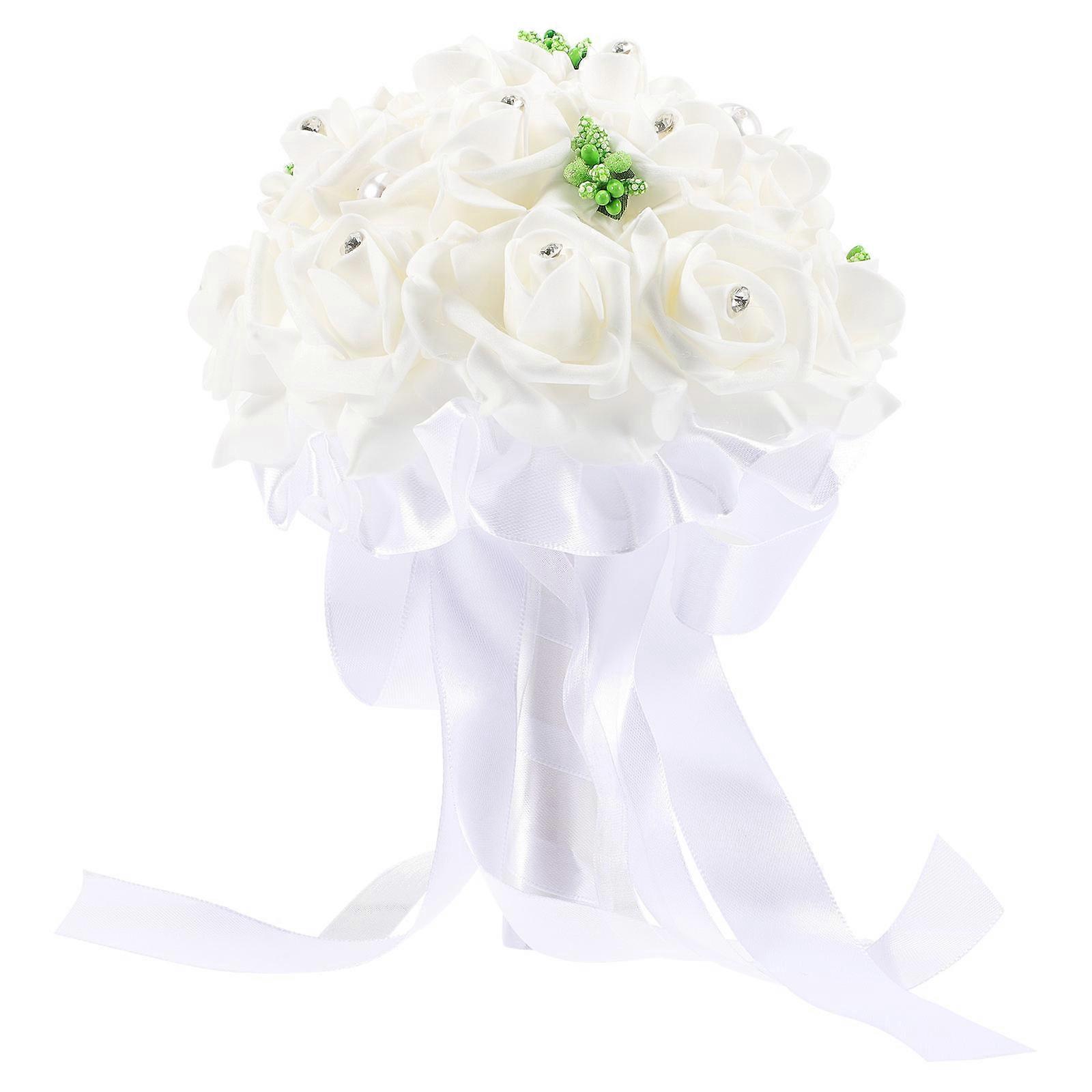 Flower Bouquets for Wedding Bride Holding Flowers Assorted Color 22x15cm Photo Prop 1Set