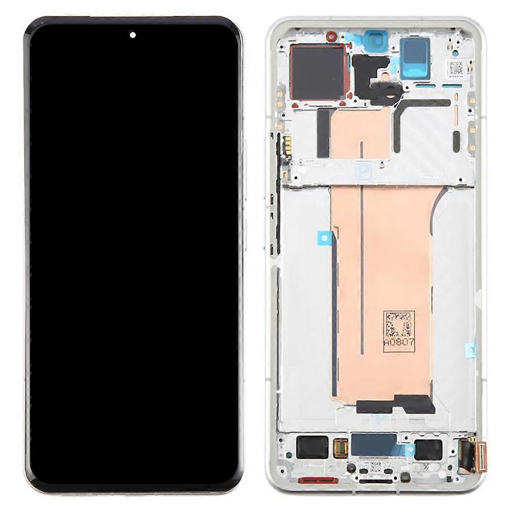 For Xiaomi 15 Pro OEM Grade S AMOLED Screen and Digitizer Assembly + Frame (Without Logo) - White