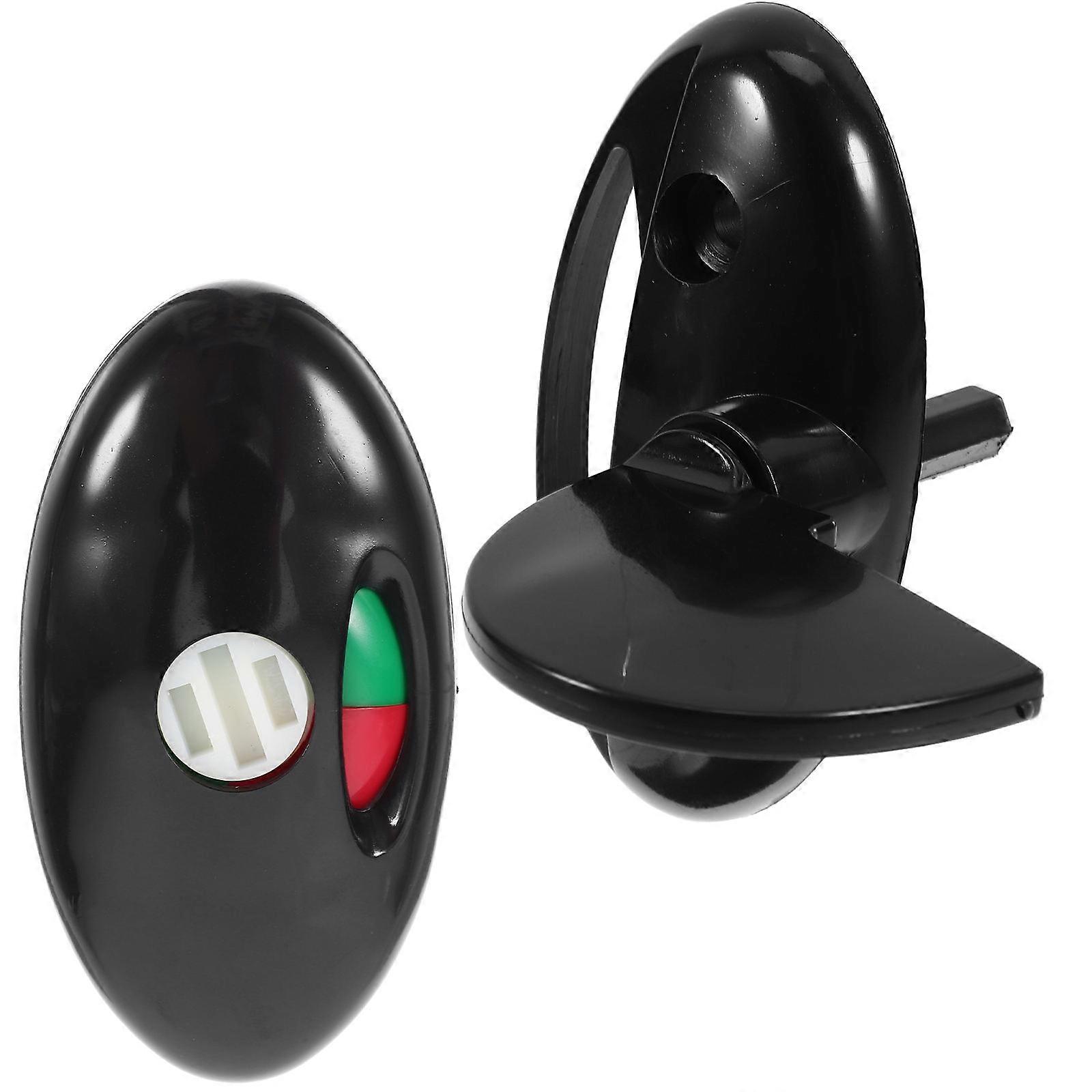 Bathroom Door Lock Privacy Indicator Lock for Restroom Black Nylon