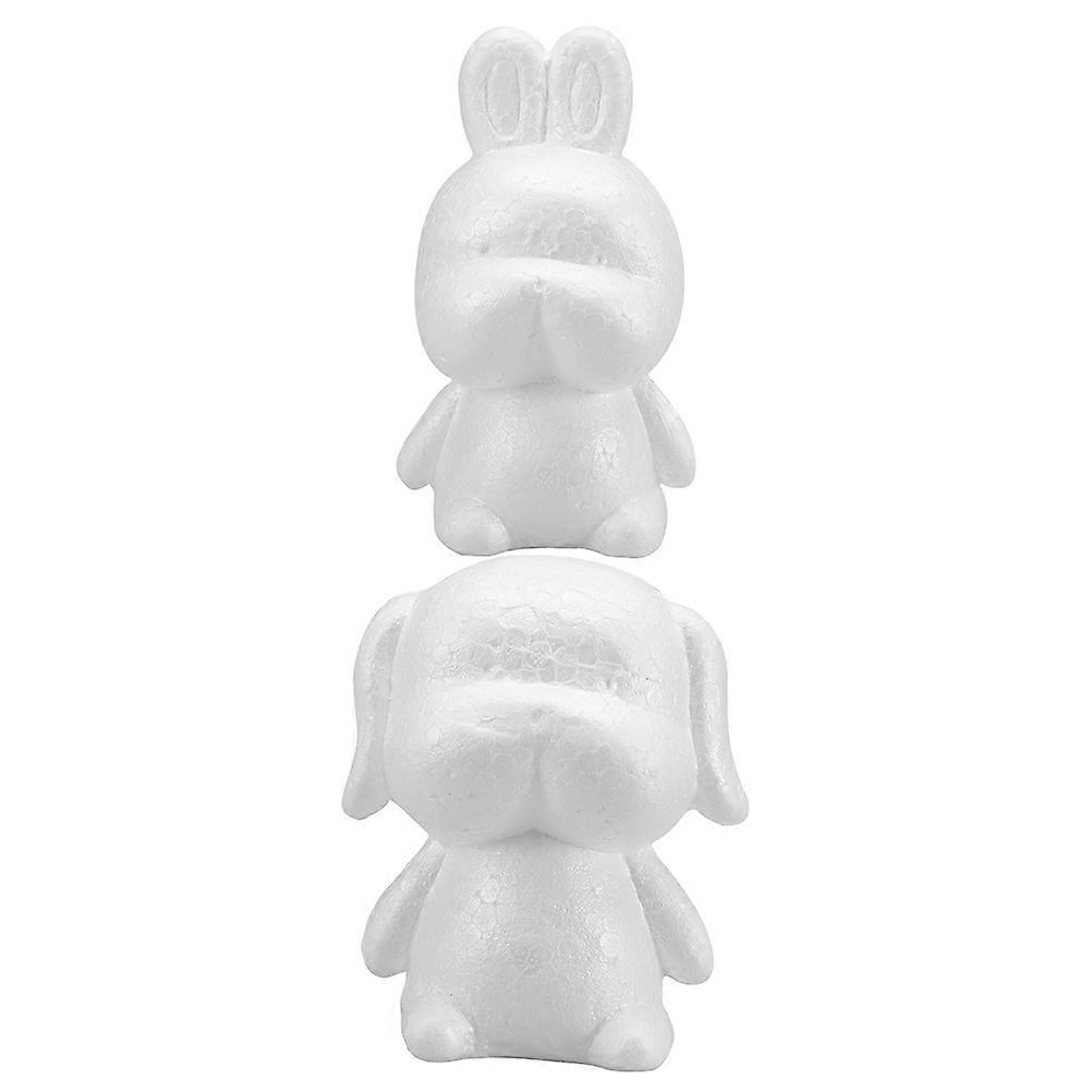Polystyrene Rabbit Diy Craft For Festive Occasions And School Projects 2Pcs