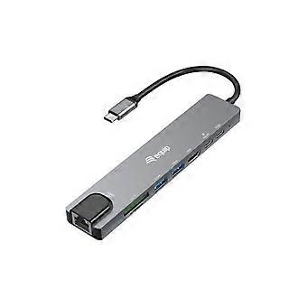 USB Type-C Adapter - EQUIP - 133497 - 100 W - Zwart, Grijs - 5 Gbit/s