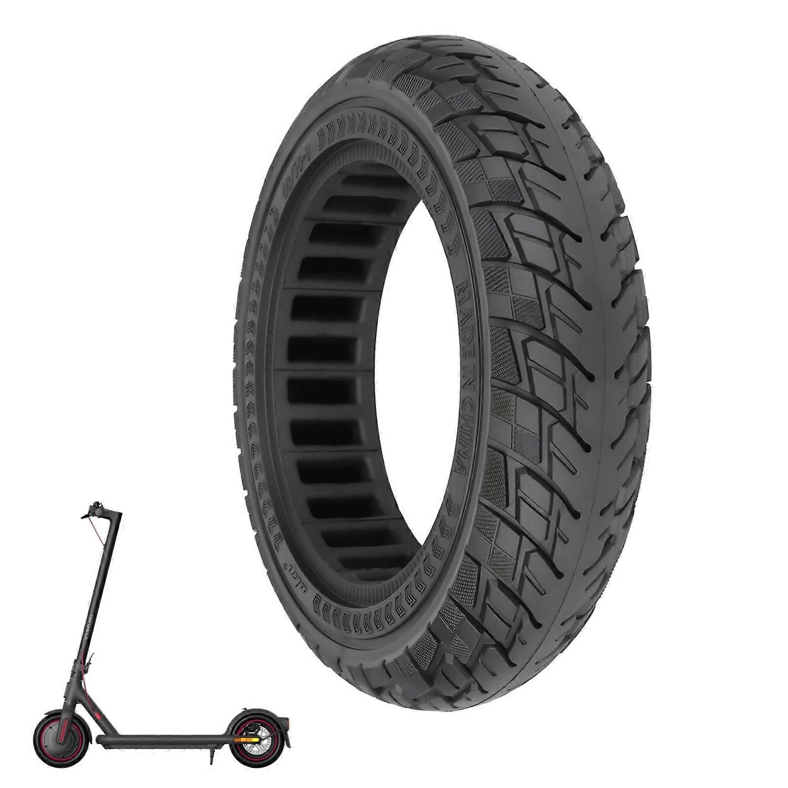 Black Solid Rubber Tyre 60/70-7.0 for Xiaomi Electric Scooter, Replacement for Pro/Pro Plus/Pro Max, Front and Rear Wheels