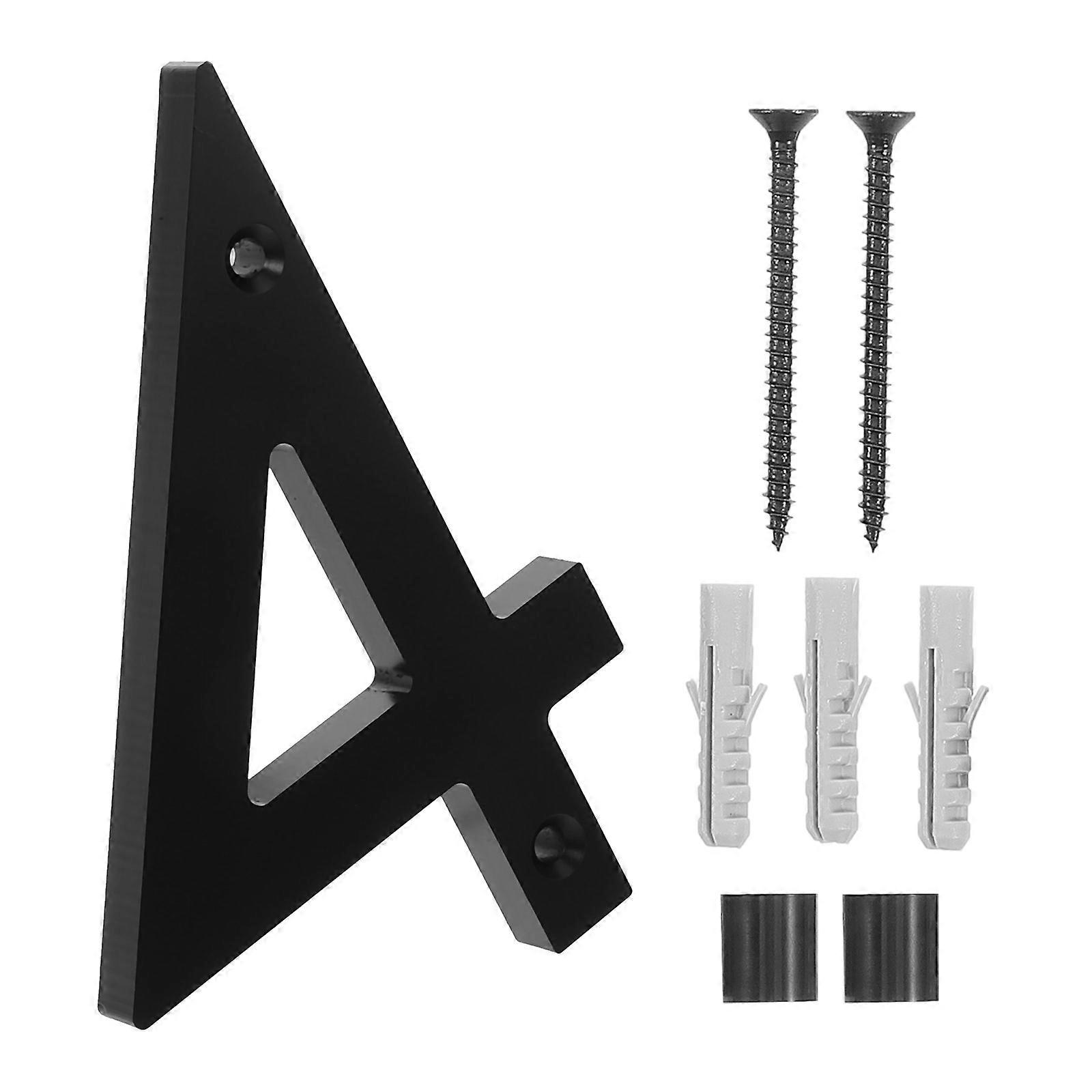 House Address Sign Easy Installation Marking for 4.9×3.3×0.4in Rectangular Style 1Pack