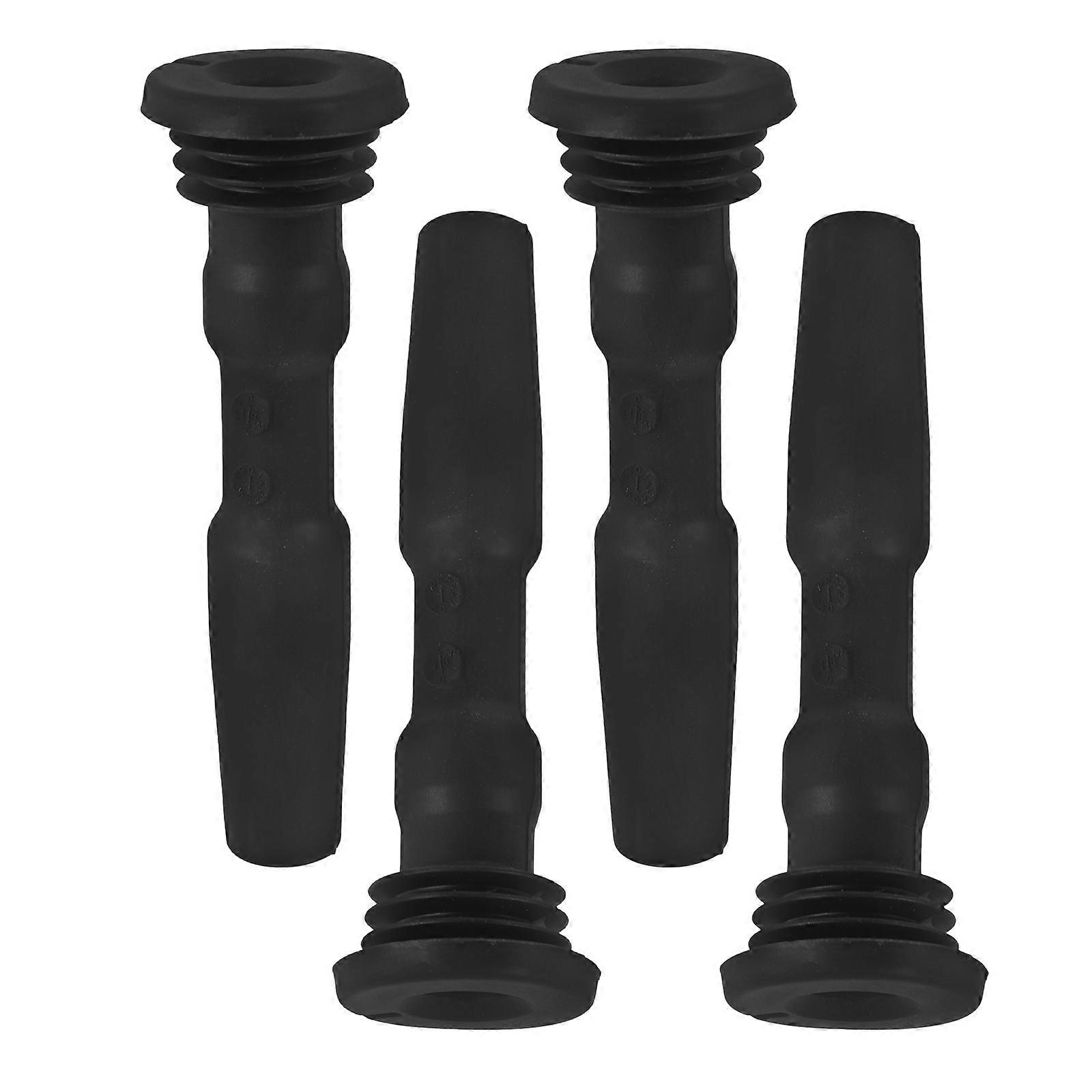 4pcs Spark Plug Rubber Boots for Car Ignition Coil – High Temperature Resistant, Durable, Easy Installation for Enhanced Engine Performance