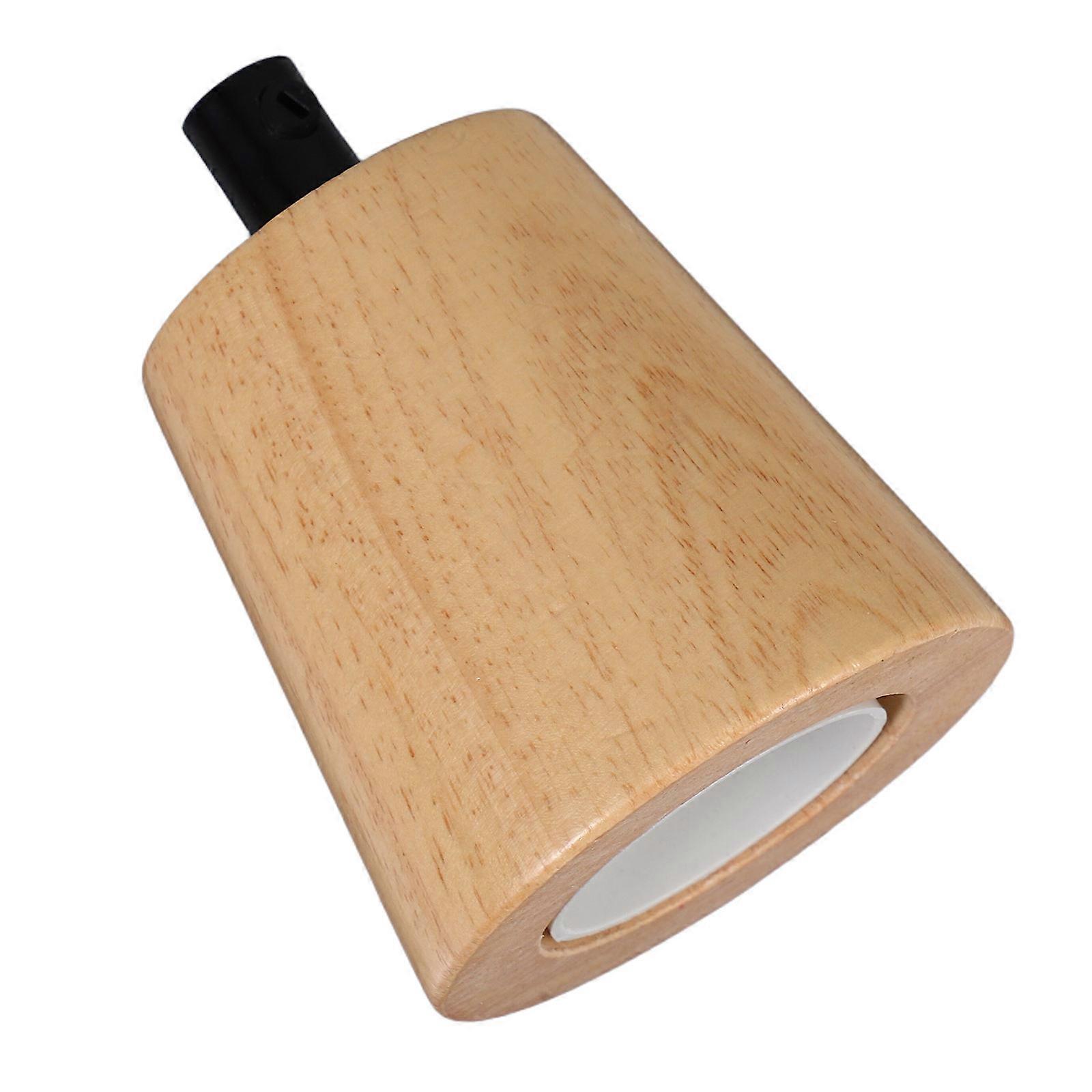 Khaki Vintage Lamp Holder Base for Creative Lighting in Bedrooms and Cafes, Easy Installation, Durable Wood and Plastic