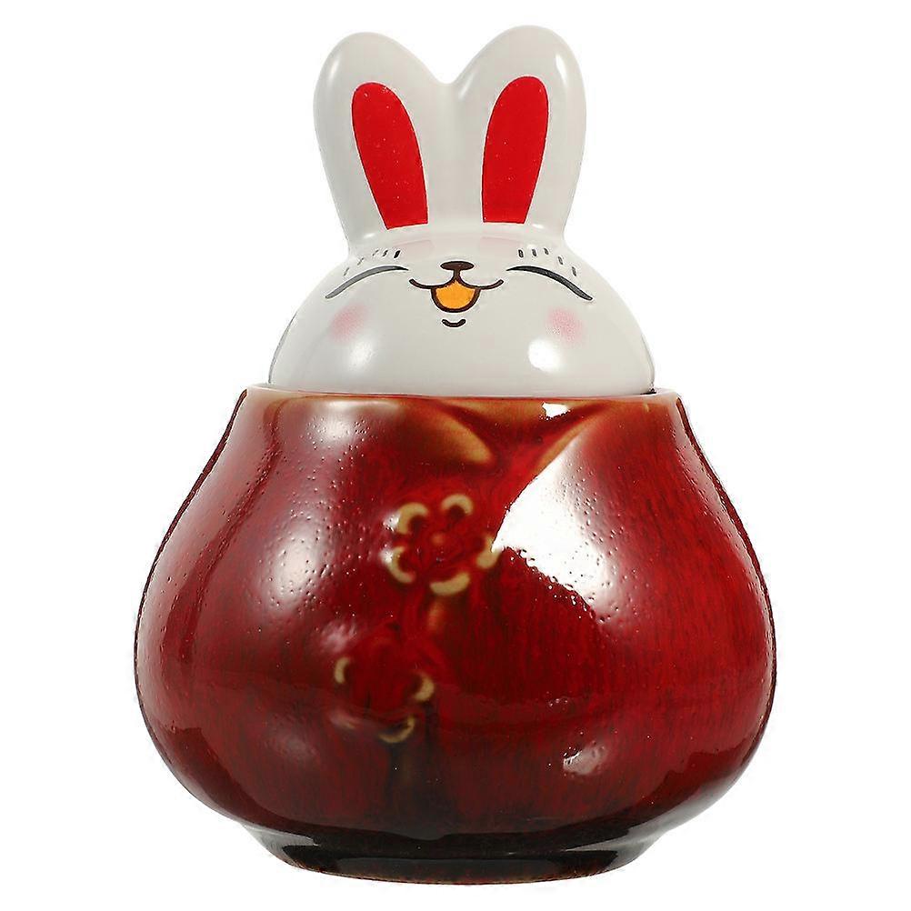 Decorative Cookie Jar Ceramic Container With Lid For Household Users .30X8.30X8.30CM 1Pack