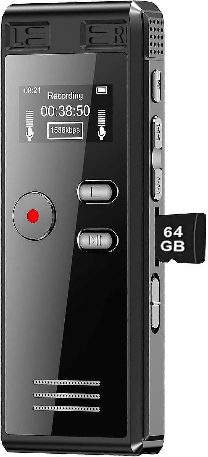 2025 Newest 64GB Digital Voice-activated Recorder with Playback Function - 4552