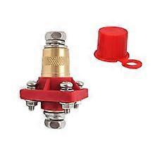 Universal Brass Battery Terminal Connectors Thru Panel Block for Marine RV Automotive Boat Applications