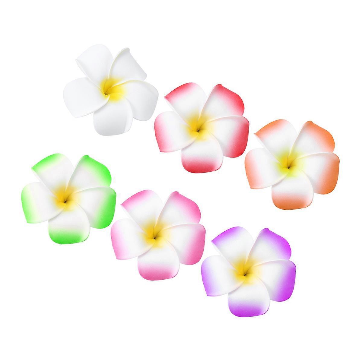 Stylish Flower Hair Clip with Beautiful Design for Decoration Assorted Color Fabric 12 Pieces