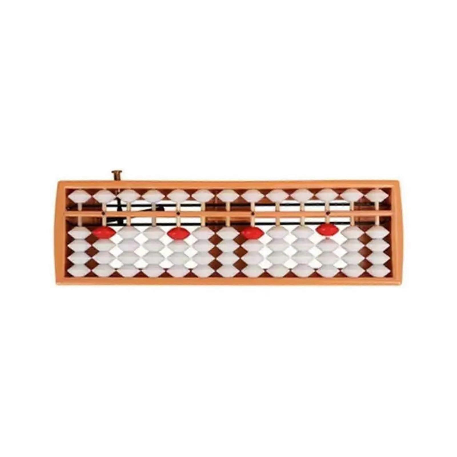 Tianwandong Chinese Abacus Plastic 13-Digit Arithmetic Mathematics Educational 25x7.5x2 cm