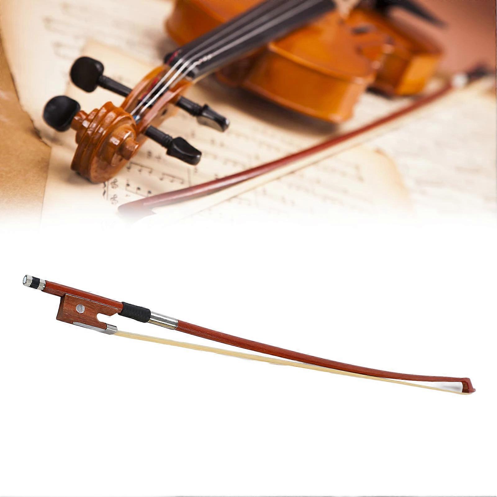 קשת כינור סוכת שיער סוס מקל מתומן מאוזן היטב החלפת כינור קשת לתרגול 1/2 (61 ס"מ / 24 אינץ') 