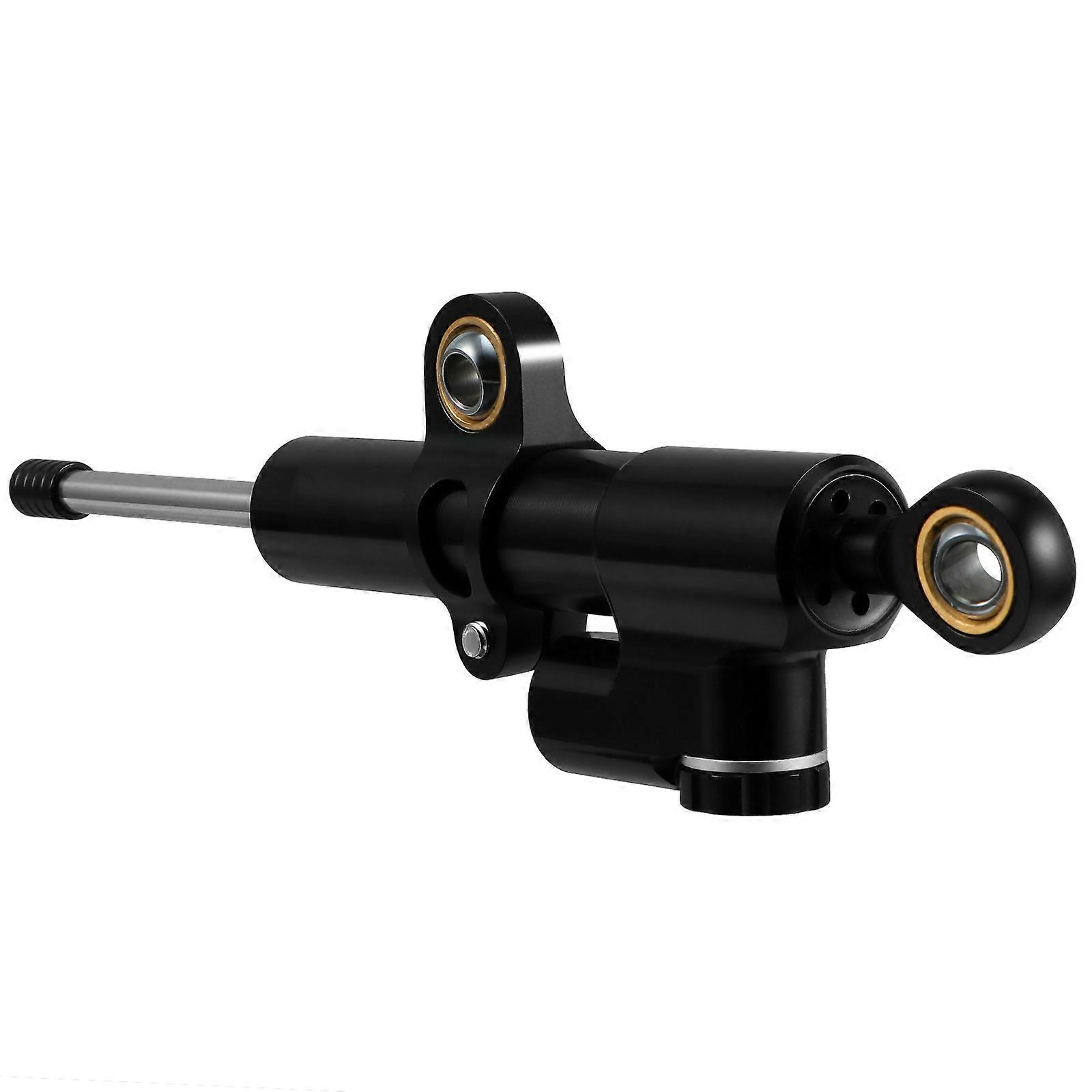 Directional Steering Stabilizer 1Pack Motorcycle Steering Components 25.5x5cm Speed-Sensitive Technology Black Finish