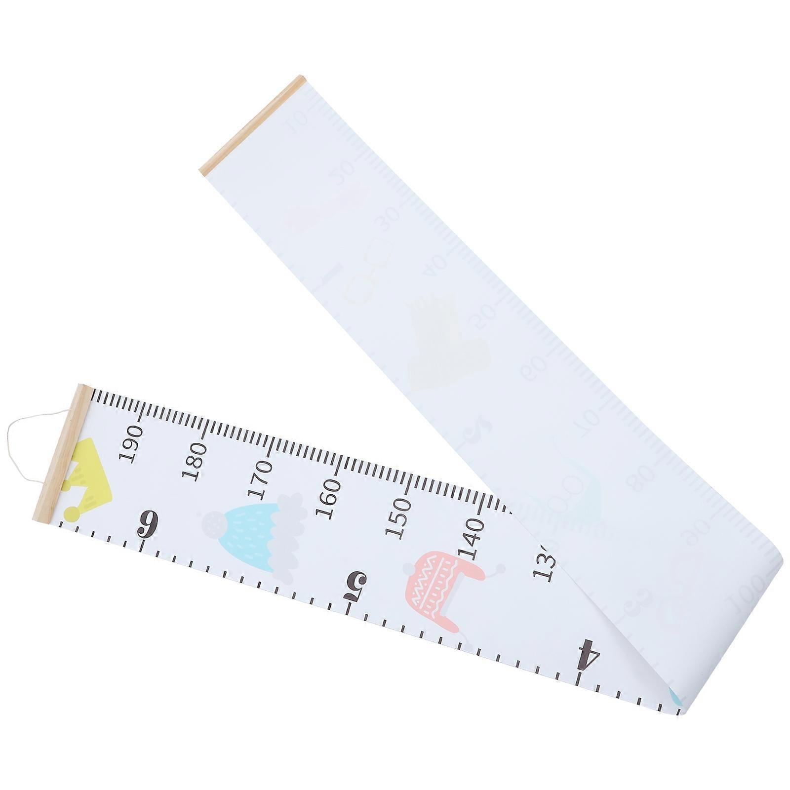 Durable Fabric And Wood Growth Chart For Kids Measurement In A Beautiful Nursery Design With Easy Installation 1Pcs