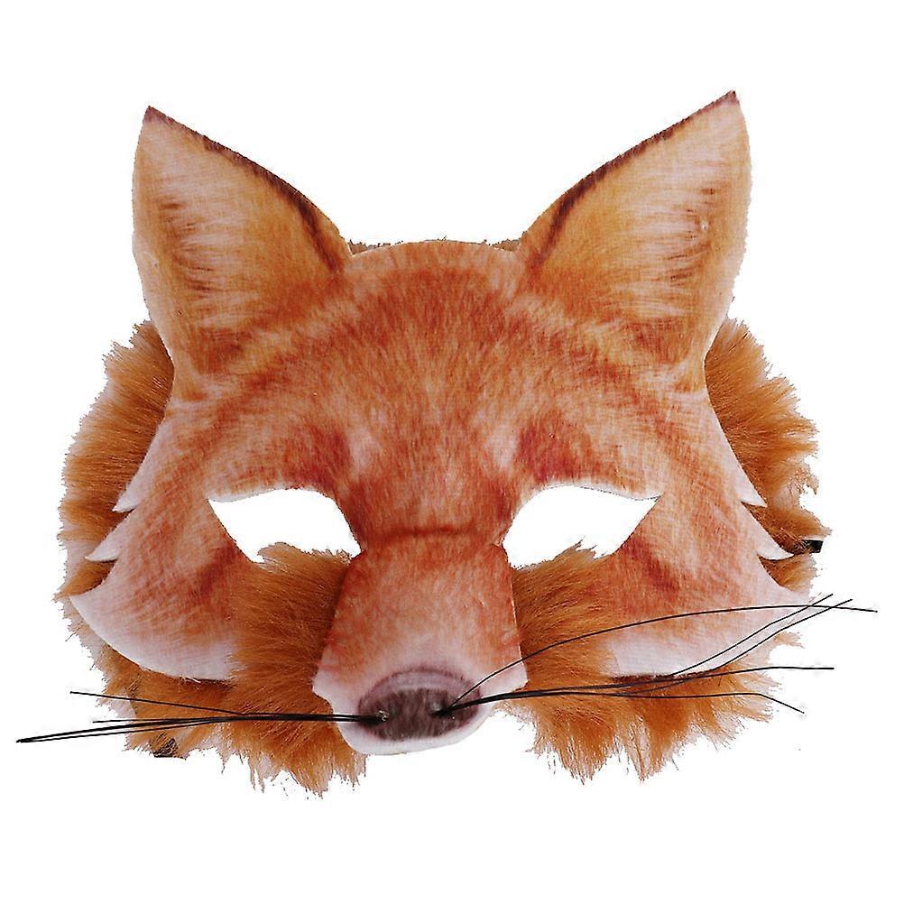 Half Face Party Mask Prop For Adults With Creative Design Perfect For Halloween Celebrations In Orange Color 1Pack