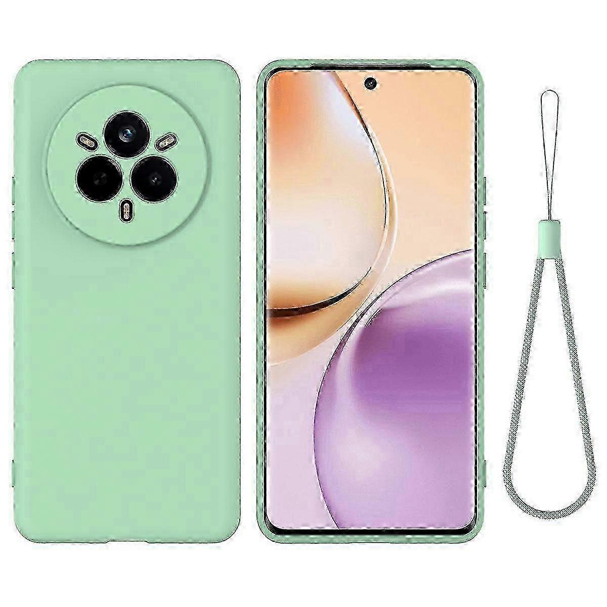 Pure Color Liquid Silicone Shockproof Phone Case