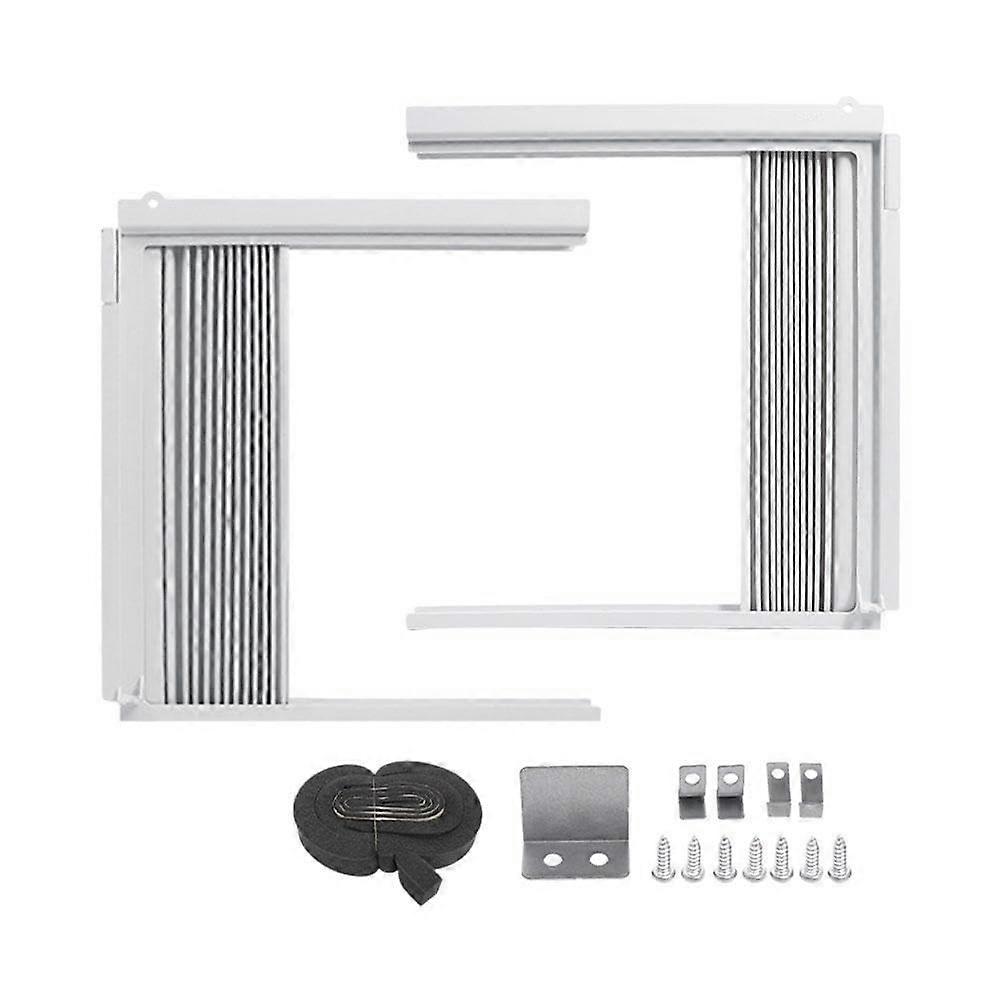 Side panels for window air conditioners with frame, Adjustable Insulated AC Side Panel for BTU Window Air Conditioner, Frame Included in the Package