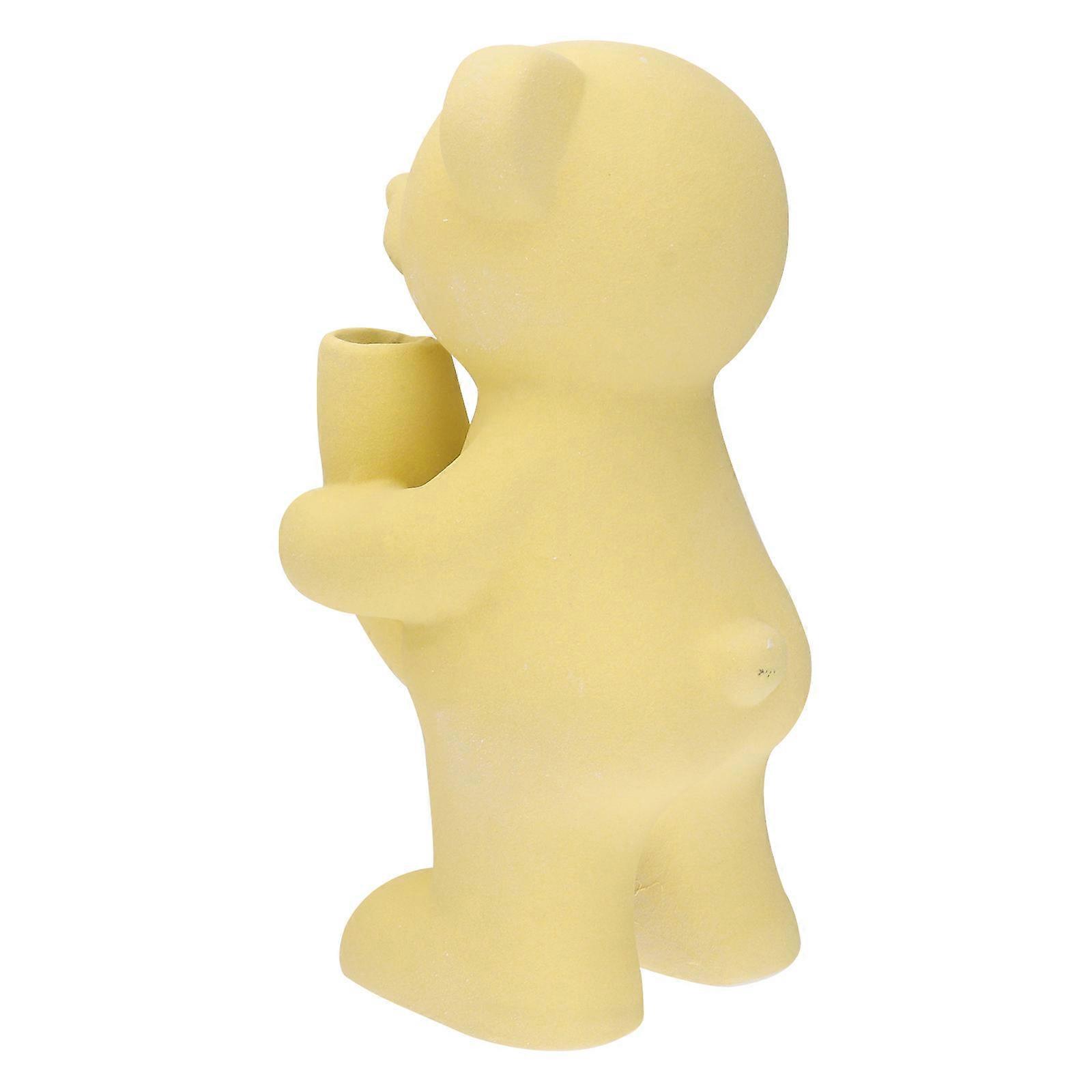 Unique Bear Shaped Ceramic Ornaments, Ideal for Home and Workspace Embellishment