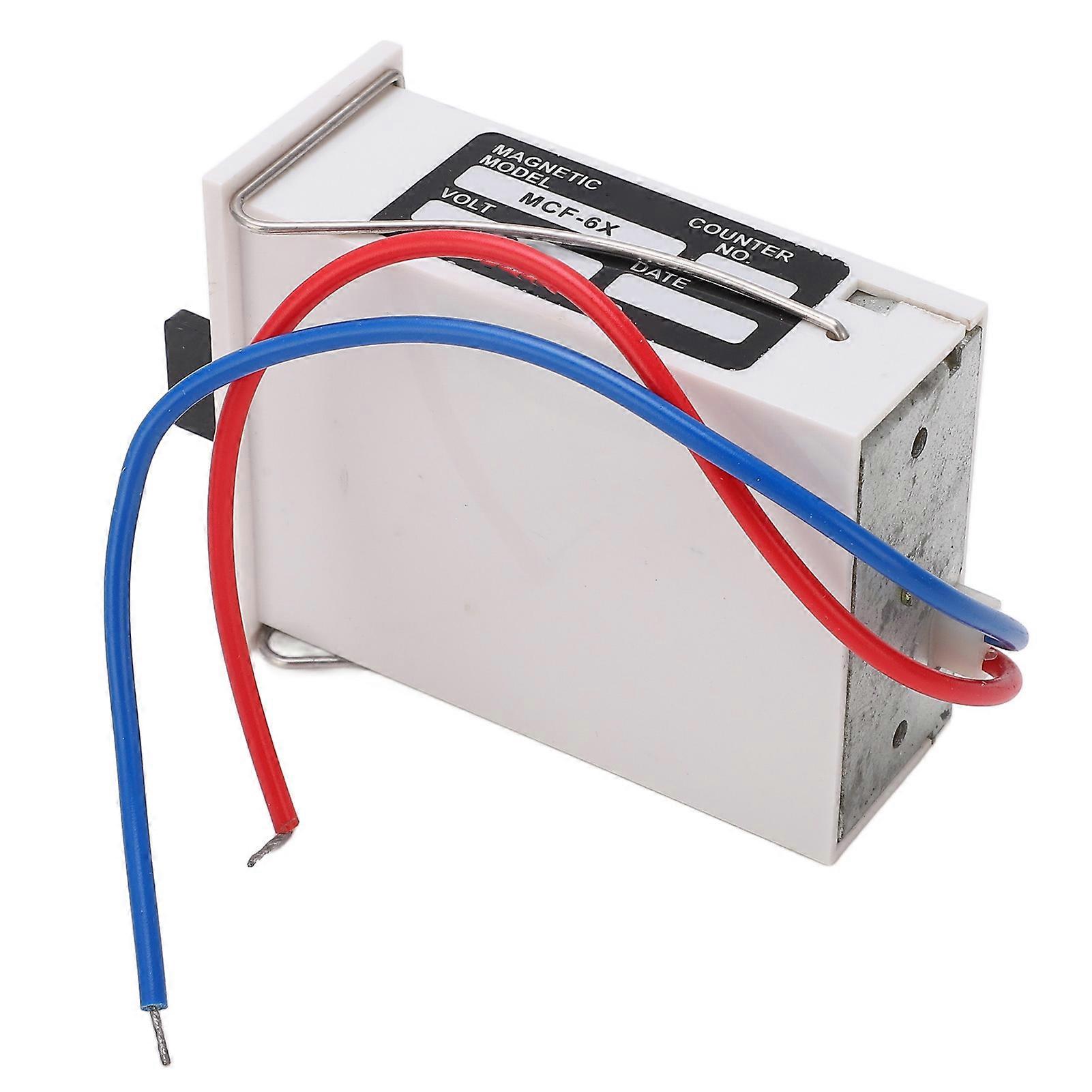 Electromagnetic Counter 6 Digit High Speed Accurate Electronic Pulse Counter for Chemical Textile Machinery AC220V 