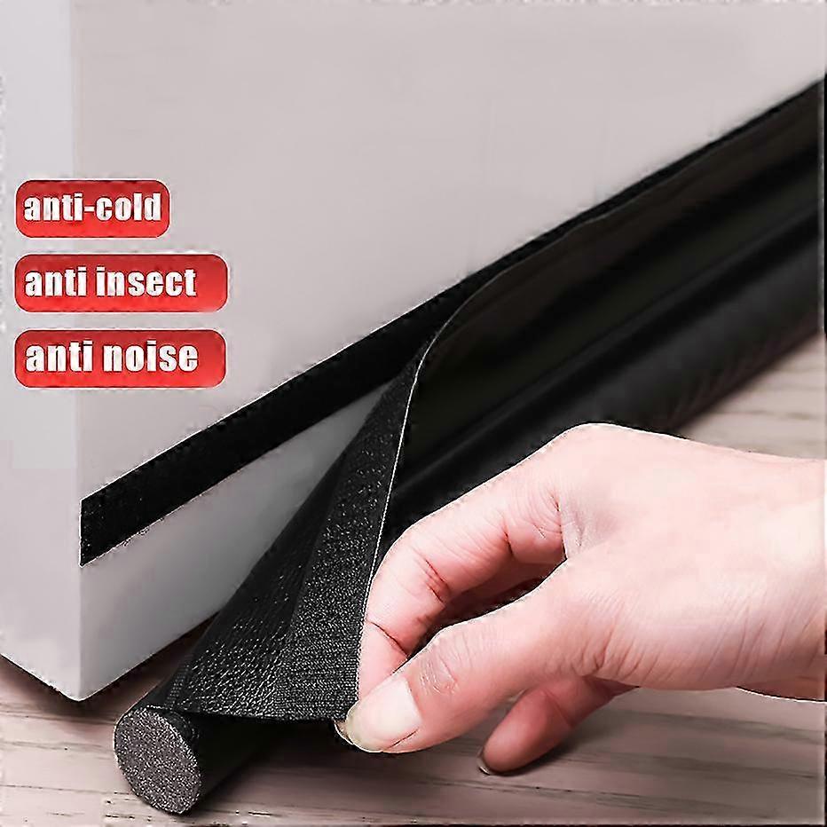 Adjustable Door Bottom Seal Strip Weatherstrip Under Door Draft Stopper Anti-Cold One Side Gap Blocker Foam Weather Strip 2025