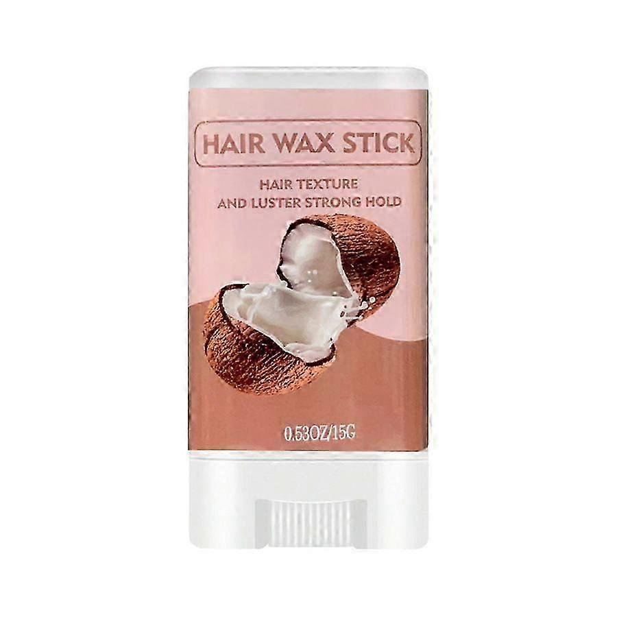 Bastão de Cera de Cabelo de Coco para Mulheres, Bastão de Acabamento de Cabelo com Controle de Borda para Cabelos Frisados Rebeldes, Estilo de Cabelo Não Gorduroso Slick Stick Pomada de Cabelo Gel de Cabelo