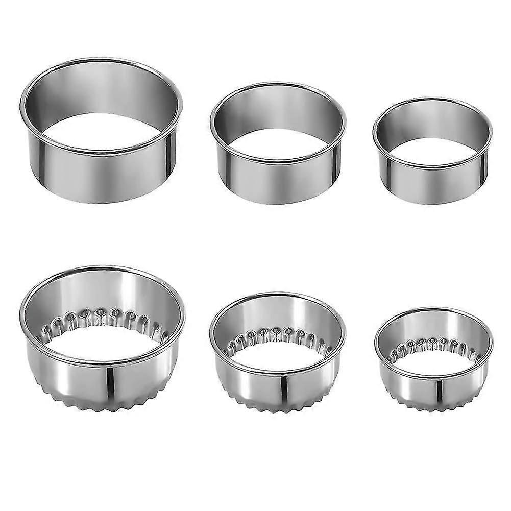 Edelstahl-Ausstechform-Set, 6er-Set