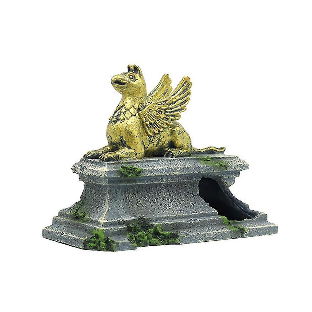 Aquarium Sculpture Decoration Elegant Realistic Design For Indoor Decoration And Fish Tank Landscaping 1Set