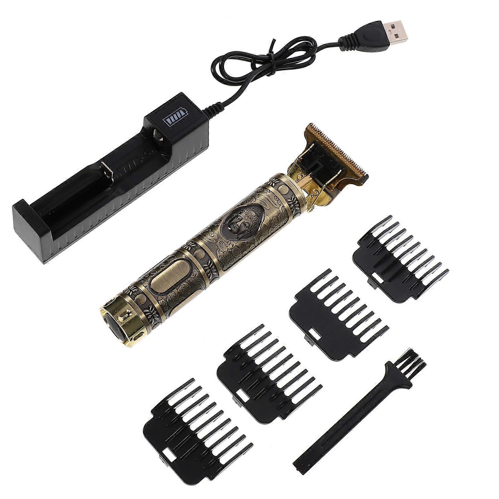 Men Beard Grooming Kit Retro Style Clipper Set Designed For Professional Use With Easy To Clean Features 1 Set