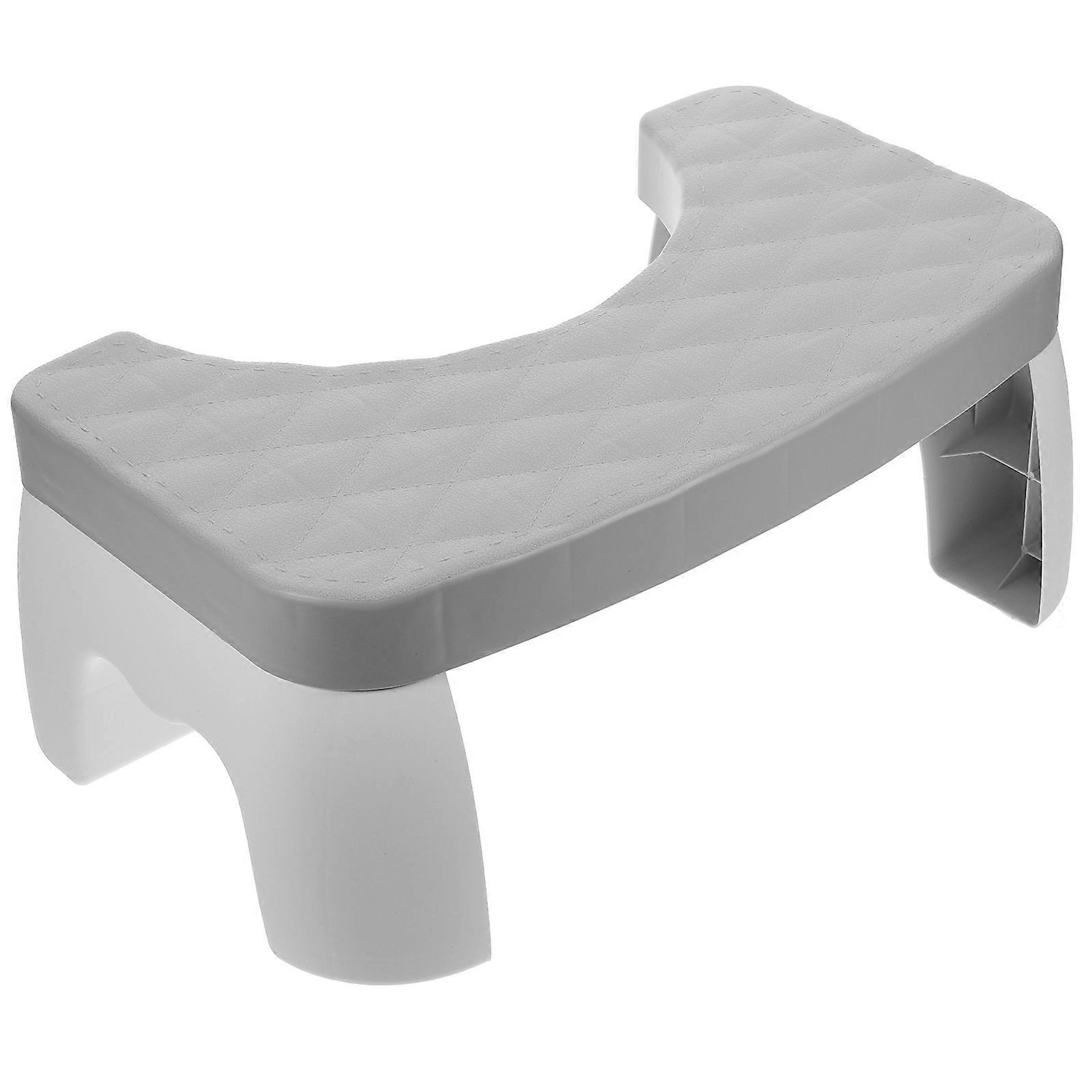 Plastic Toilet Stool Footrest for Bathroom Step Stool Slip Resistant Footstool for Adults Stability and Comfort