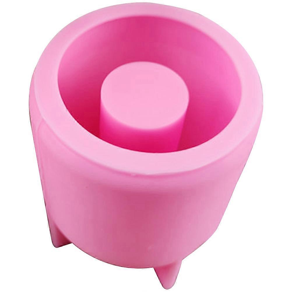 Round Smooth Surface Silicone Mold For Vase Holder Making Crafted For DIY Studio 1Pcs