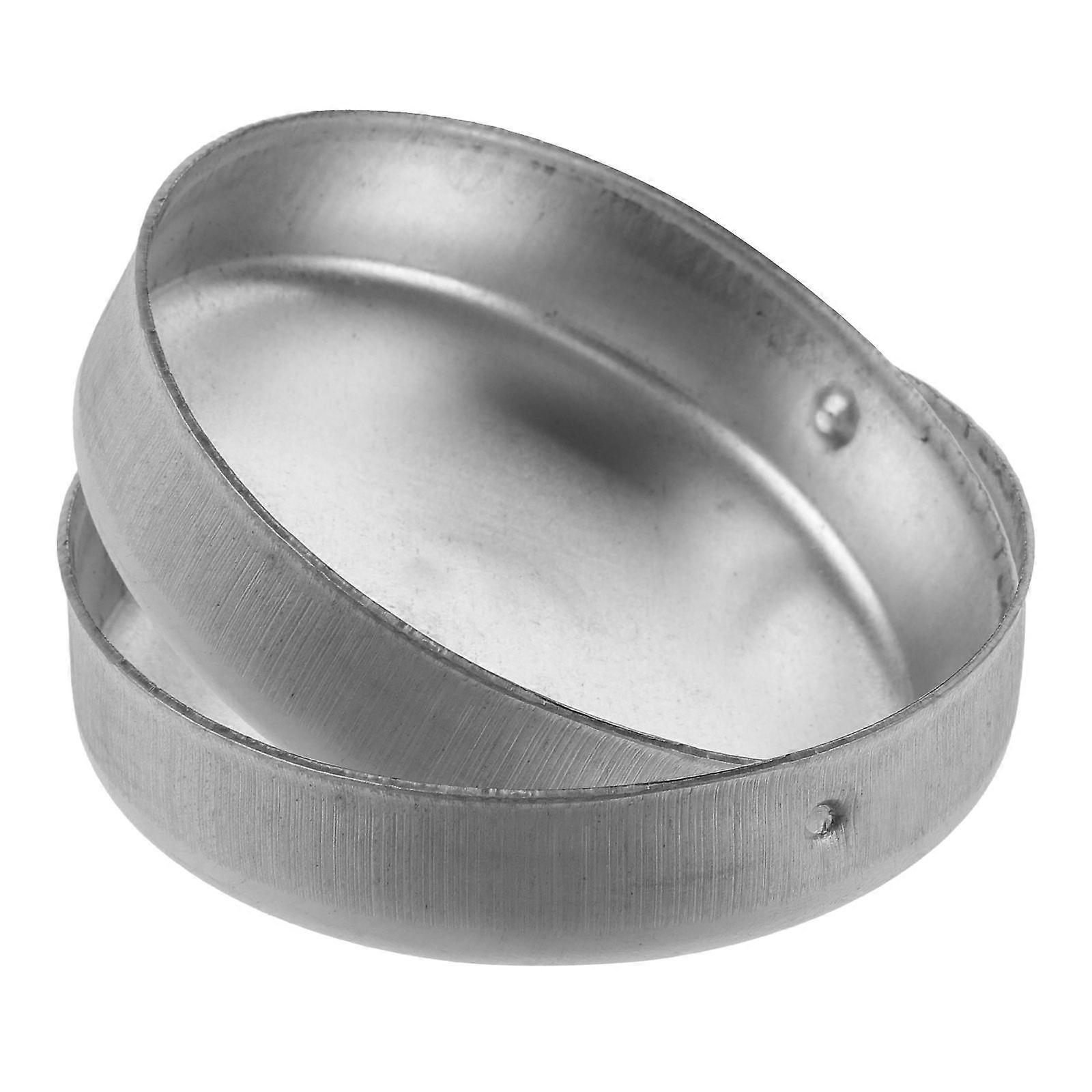 Warning Post Caps for Secure Fastening Durable Rebar Material Silver Color for Daily Use 2pcs