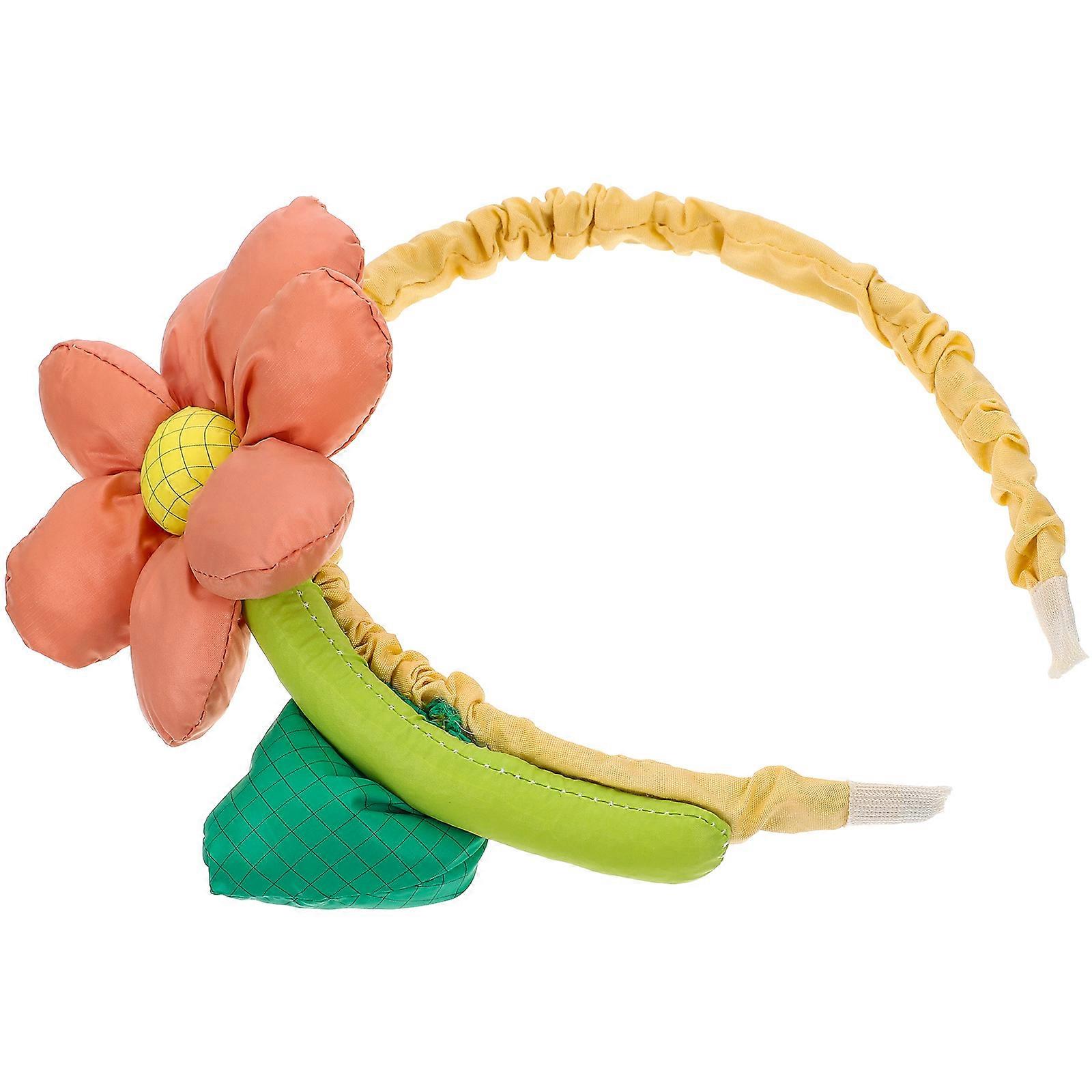 Multi Color Cloth Flower Headband for Kids Party Decor and Costume Accessories Size Fits Most