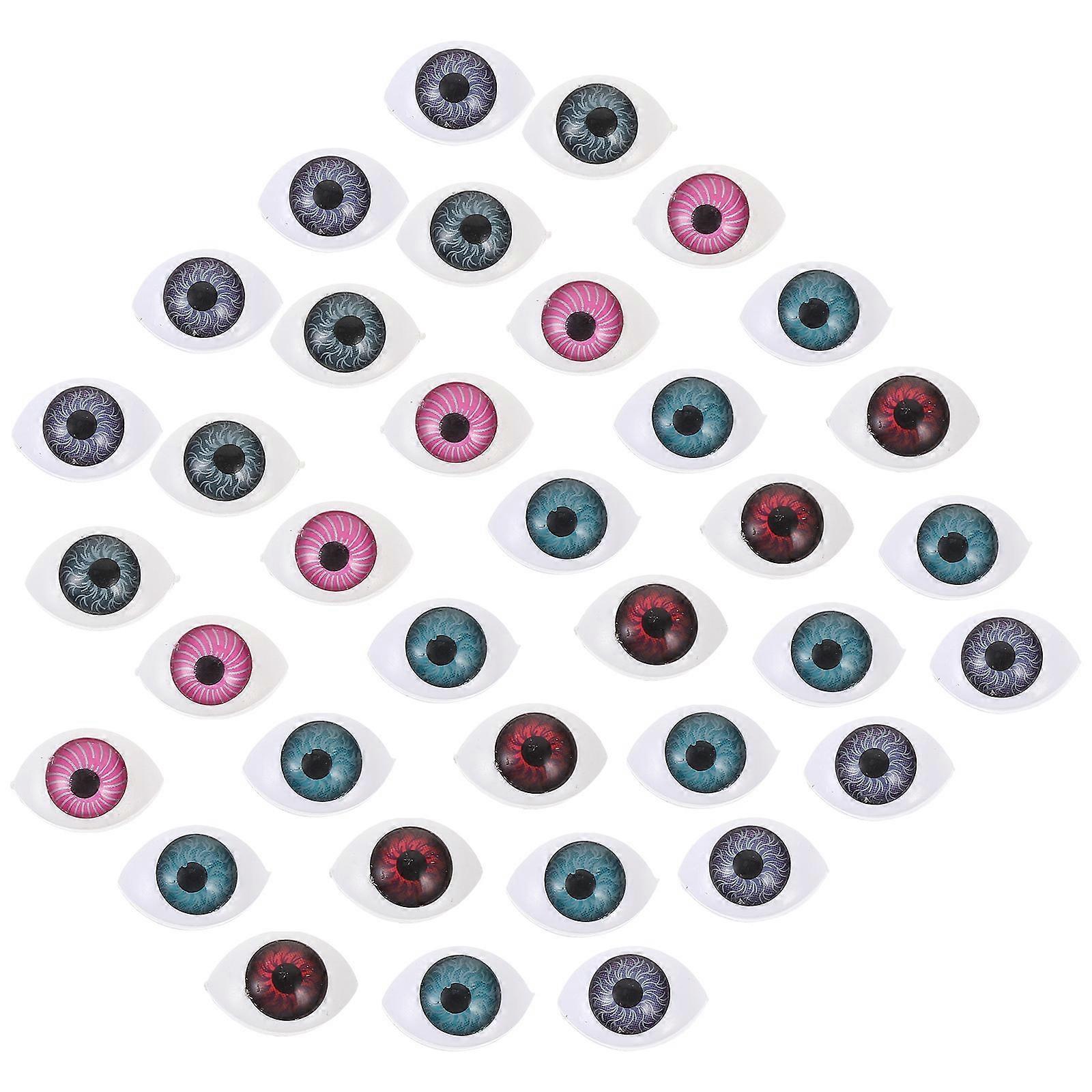 60pcs Halloween Fake Eyeballs Realistic Creepy Vivid Eyes with Detailed Veins for Spooky Party Decor and Pranks