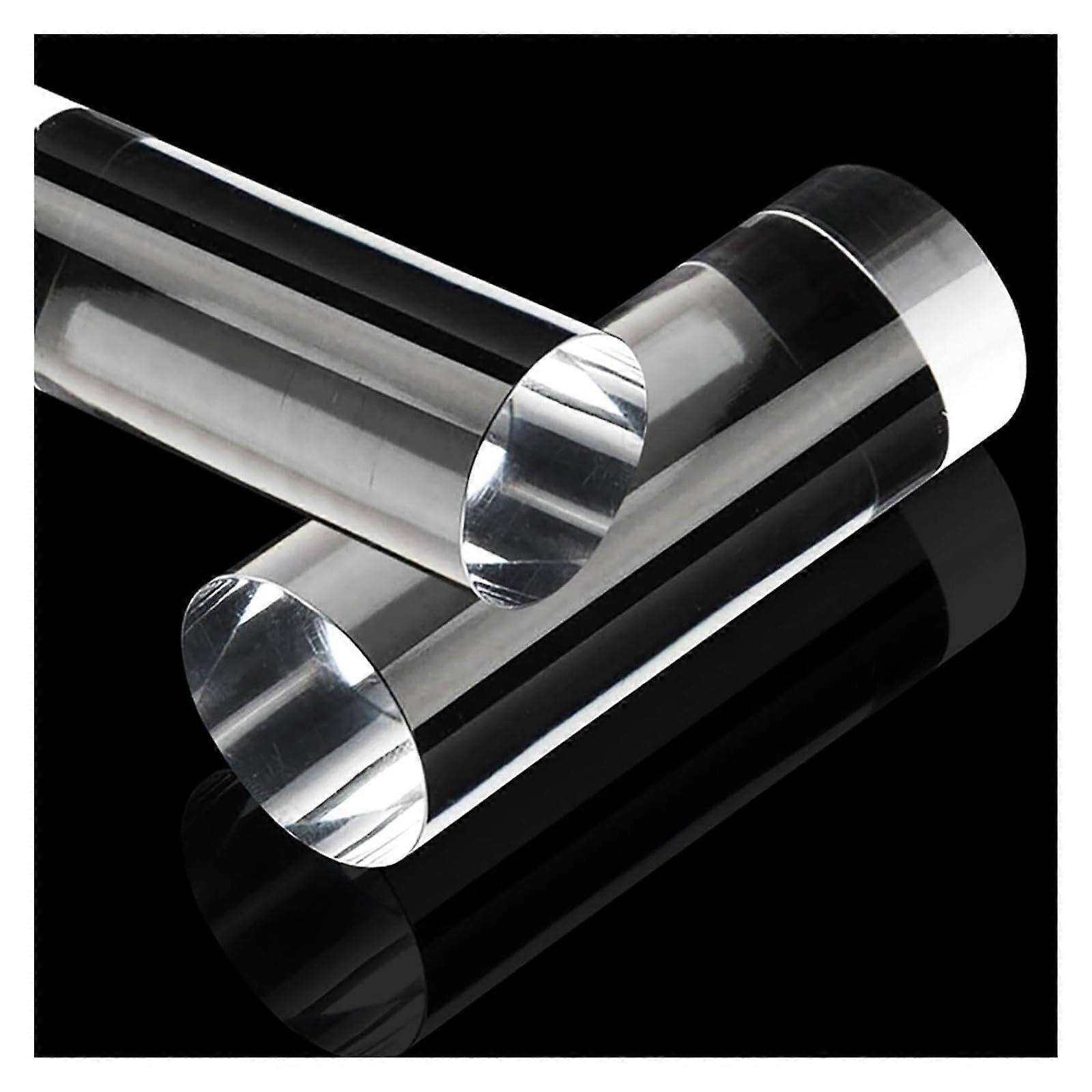 Acrylic Round Rods, 80mm Diameter, 180-300mm Length, Clear, For DIY Crafts Display Base