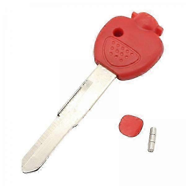 4x Motorcycle Blank Key Uncut Motorbikes Keys Red