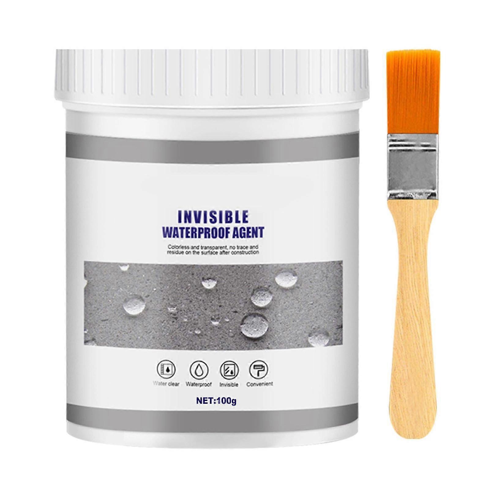 Transparent, Waterproof Insulation Sealant, AntiLeakage, Invisible Insulation Sealant for Walls, Tiles, Cement, Includes Brush (100 g)