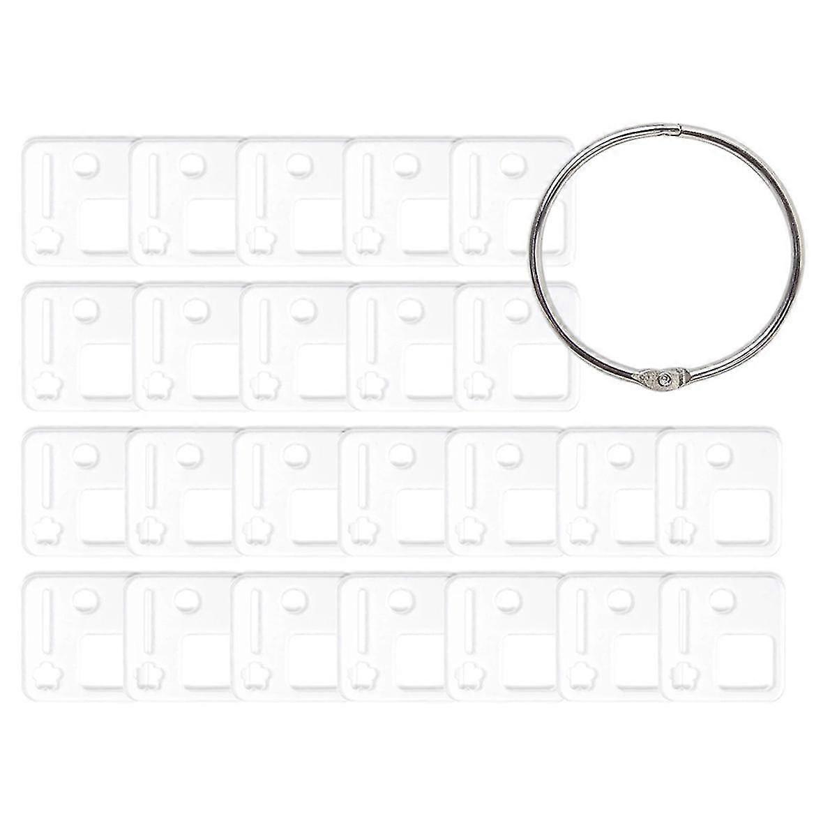 Acrylic Thread Drop Thread Winding Boards Floss Bobbins Stitches Floss Drop Bobbins Organizer for Cotton 30PCSAs Shown SZRH A-V