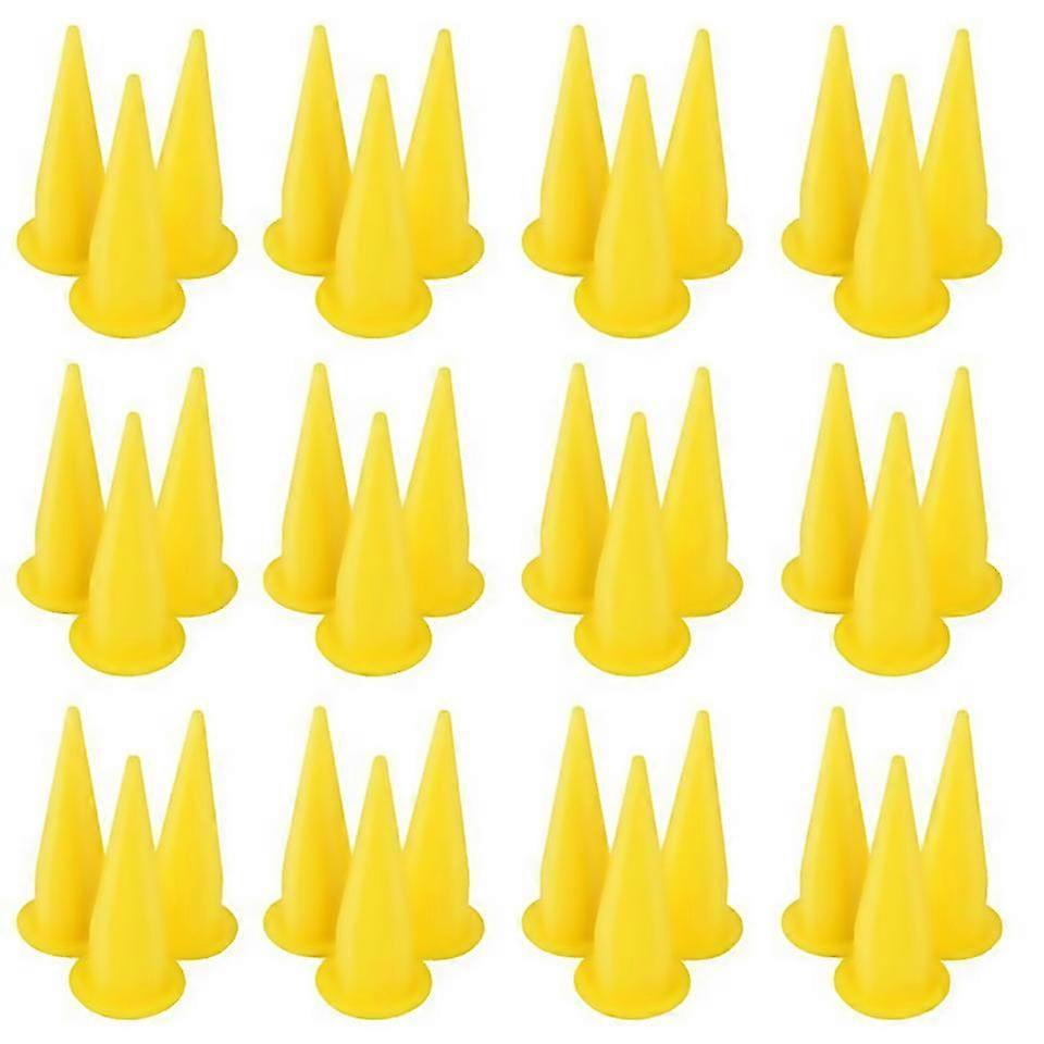 For 50pcs cone nozzle for bulk caulk tools for caulking nozzle applicator Yellow