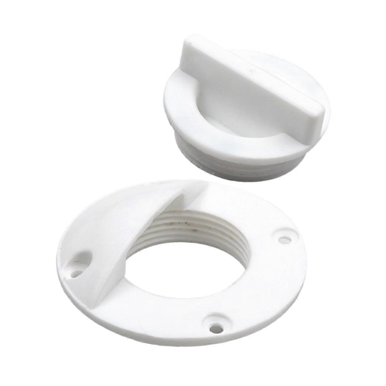 Boat Scupper Drain Valve Fitting Plastic Boat Water Outfall Drain Accessory for Hull Discharge Suitable for Kayaks and
