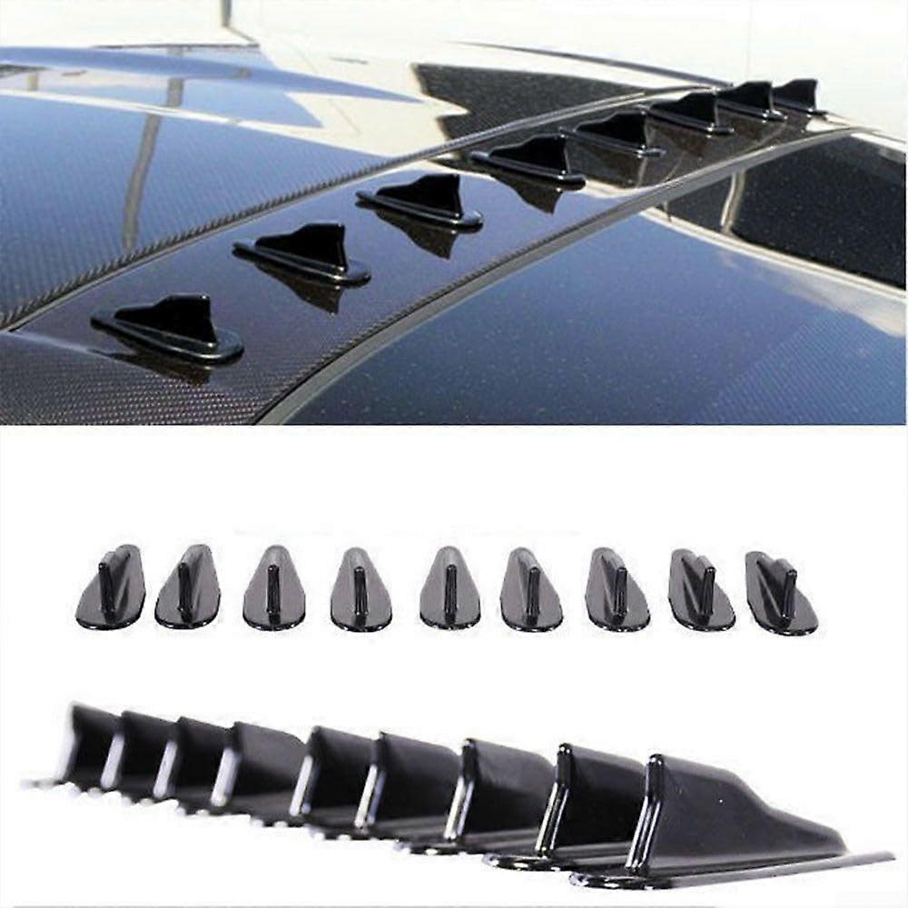 Vortex Generator Fin Wing Kit 10 Pieces For Vehicle Upgrades Compatible With Cars And SUVs