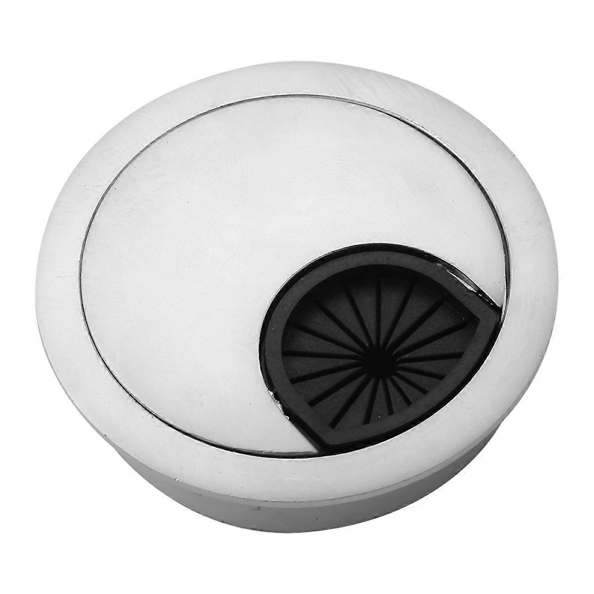 Round Shape Zinc Alloy PC Computer Desk Cable Organizer for Office Table