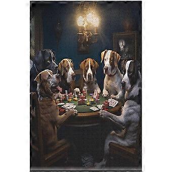 Jogo de quebra-cabeça de 300 peças Quebra-cabeças de cachorro fofo para adultos e crianças, quebra-cabeças de madeira para decoração de casa