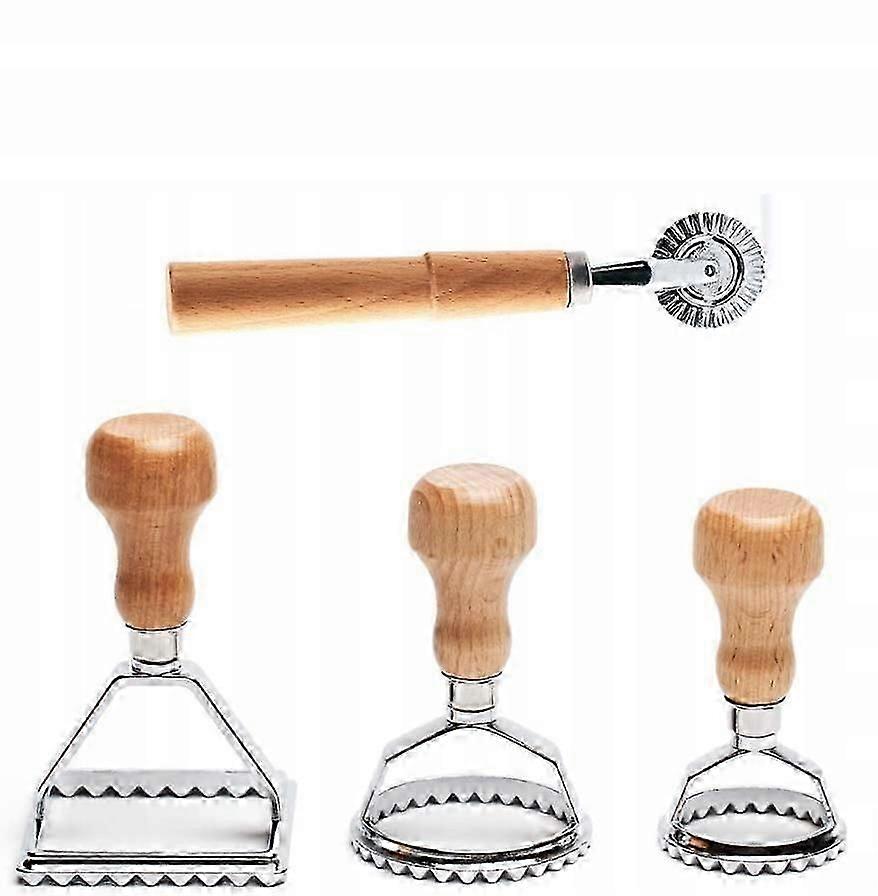 Set Of 4 Ravioli Cutters