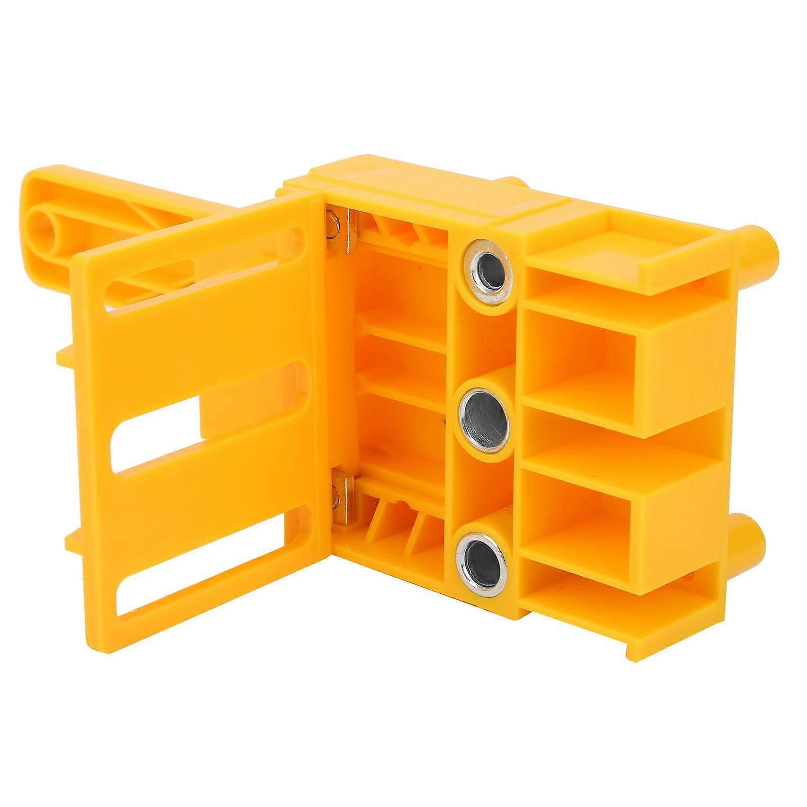 Woodworking Drill Hole Locator Set, Millimeter-Level Accuracy, Yellow, Perfect Alignment for Woodworking Projects